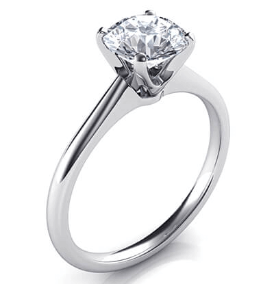 Solitaire engagement ring